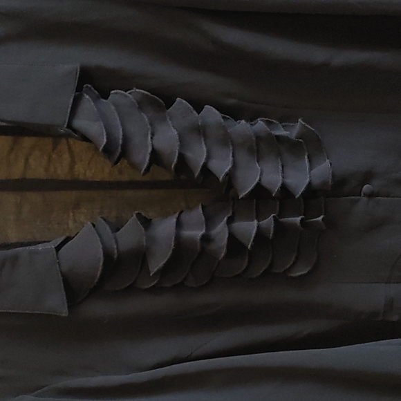 Ladies Costa Blanca Black Sheer Size XL Long Sleeve Blouse - Picture 2 of 5